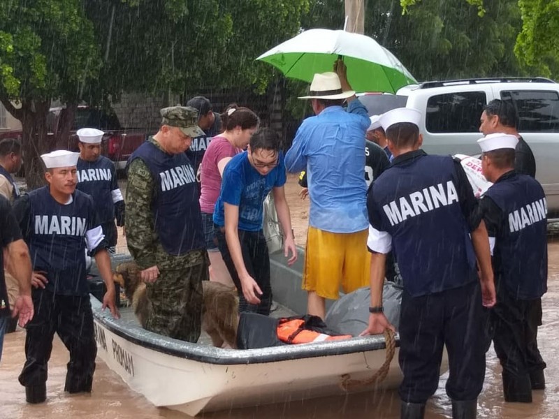 Activan Plan Marina Preventivo por lluvias en Oaxaca