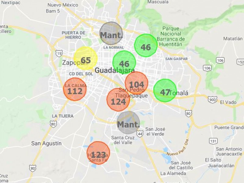 Activan precontingencia atmosférica en estación Miravalle