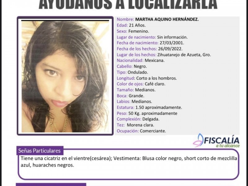 Activan Protocolo Alba en Zihuatanejo por desaparición de una joven