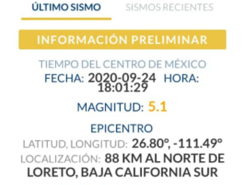 Activan protocolo de evacuación por sismo en Loreto