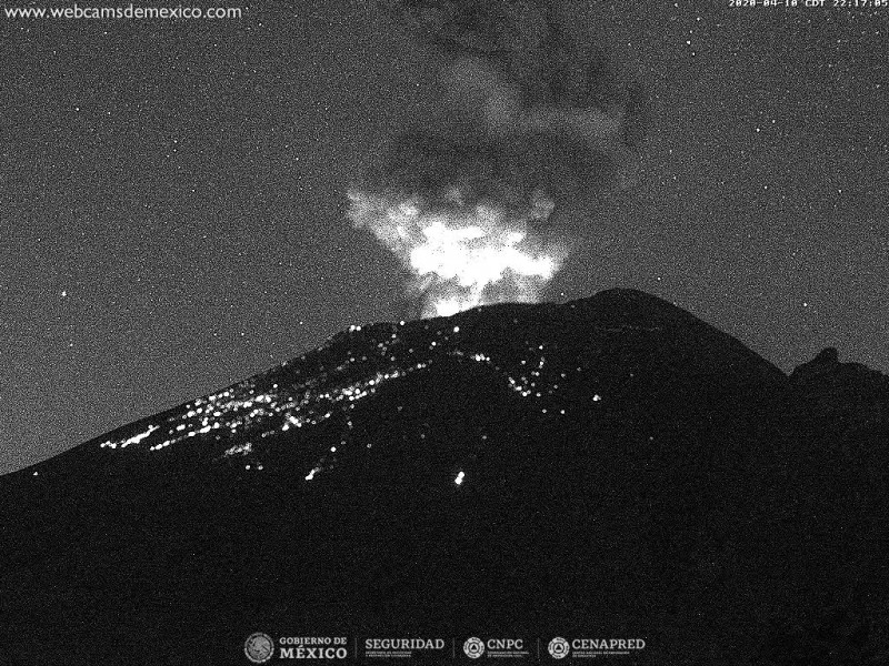 Actividad del Popocatépetl contemplada en etapa Amarillo Fase2