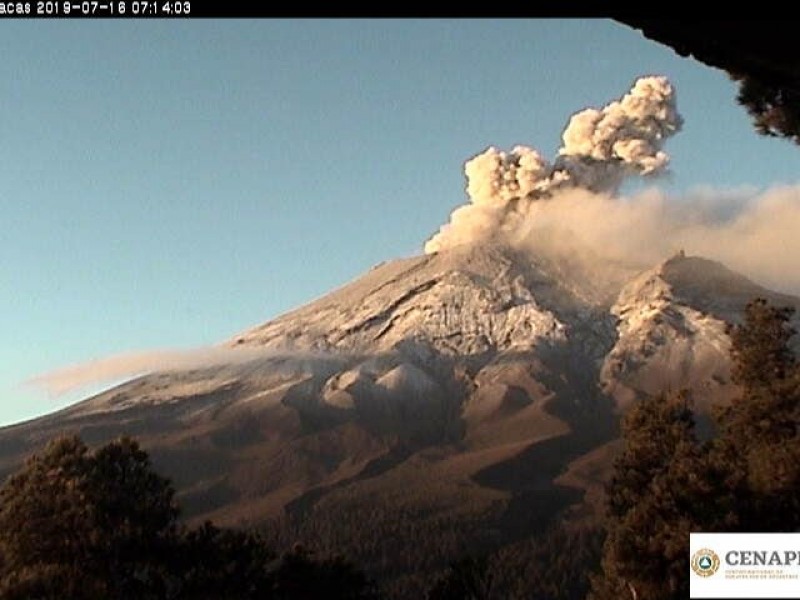 Actividad del Popocatépetl, prevista en alerta volcánica-amarillo 2