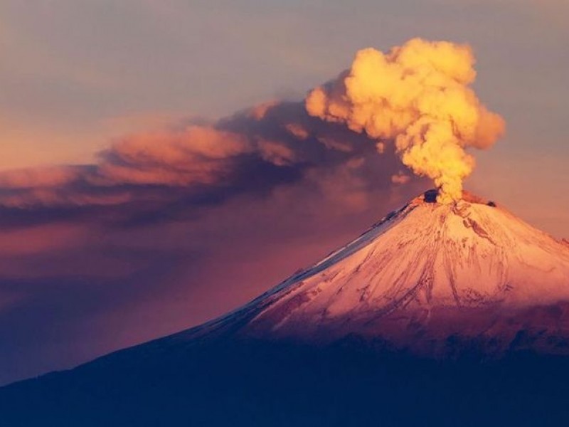 Actividad en el Popocatépetl