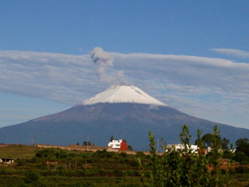 Actividad estable del Popocatépetl: PC