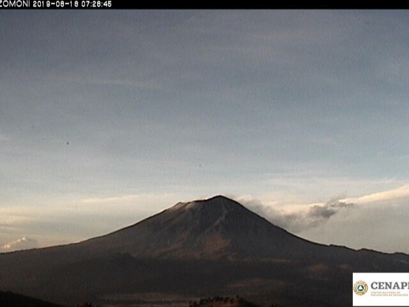 Actividad moderada del Popocatépetl: PC Estatal