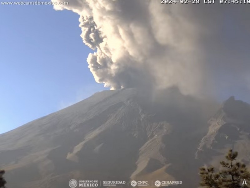 Actividad volcánica persiste, aeropuerto suspende actividades