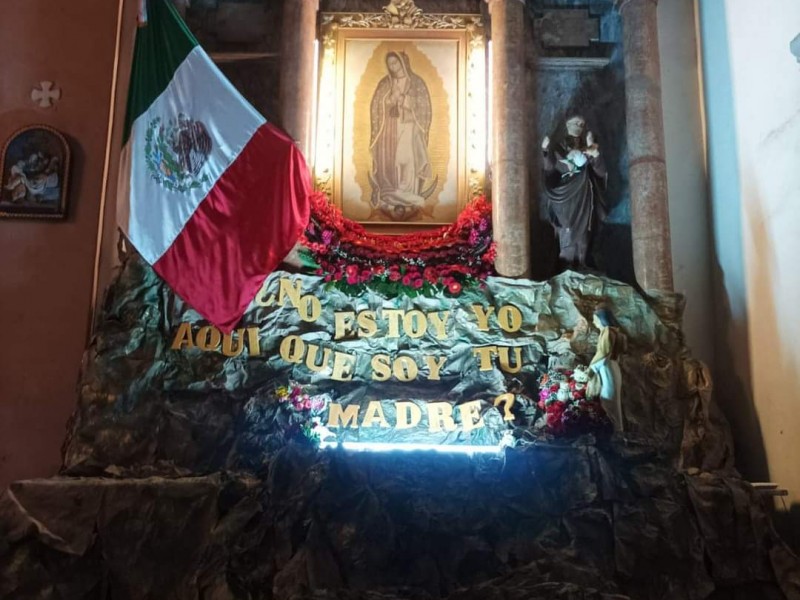 Actividades por celebración Virgen de Guadalupe en Veracruz