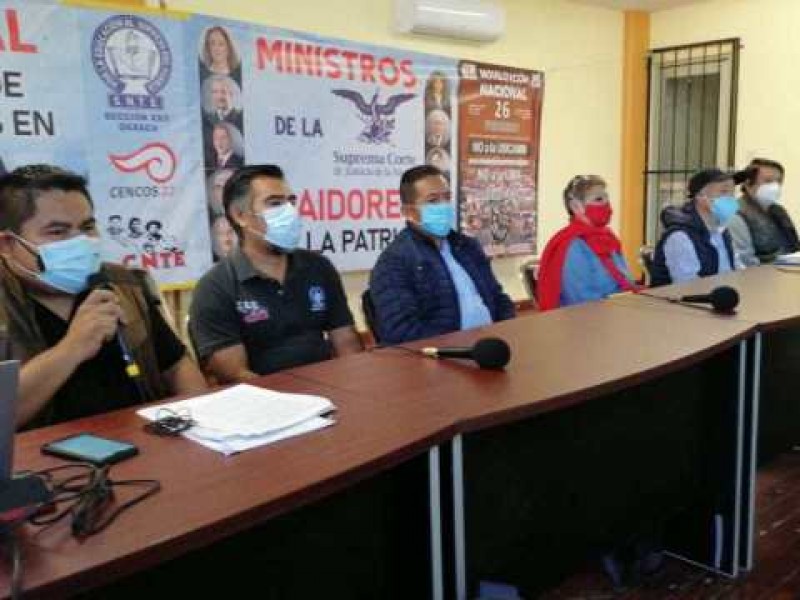 Acude S-22 a movilización nacional representativa: Pide mesa con AMLO