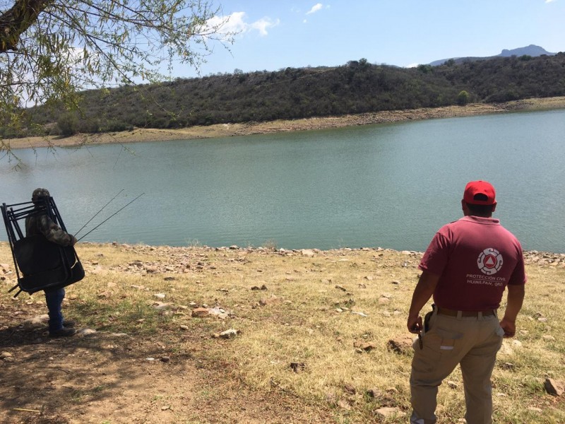 Acuden ciudadanos a presas pese a la contingencia