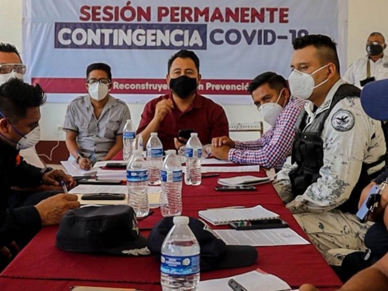 Acuerdan cierre de primer cuadro de Juchitán por casos Covid