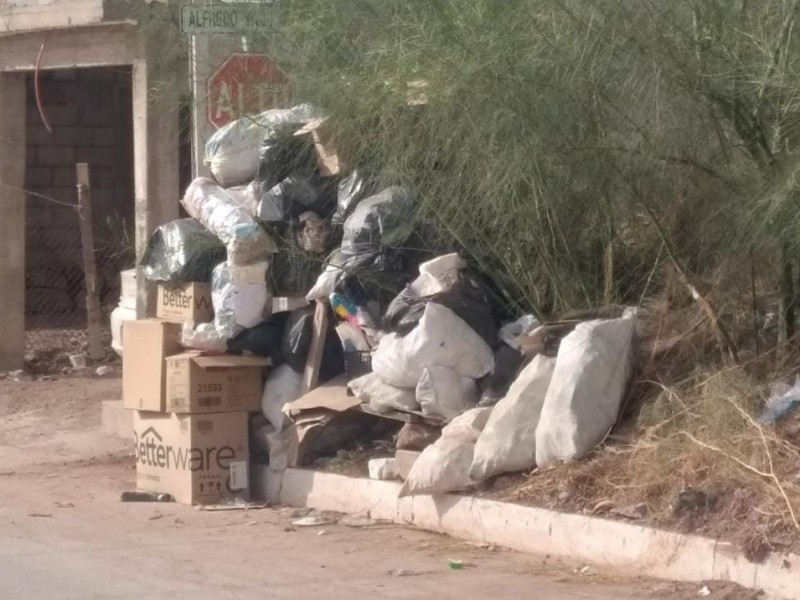 Acujmulan dos meses de basura en la colonia Popular