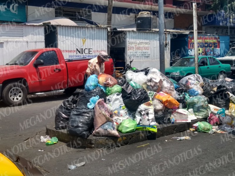 Acumulación de basura en el centro de SC