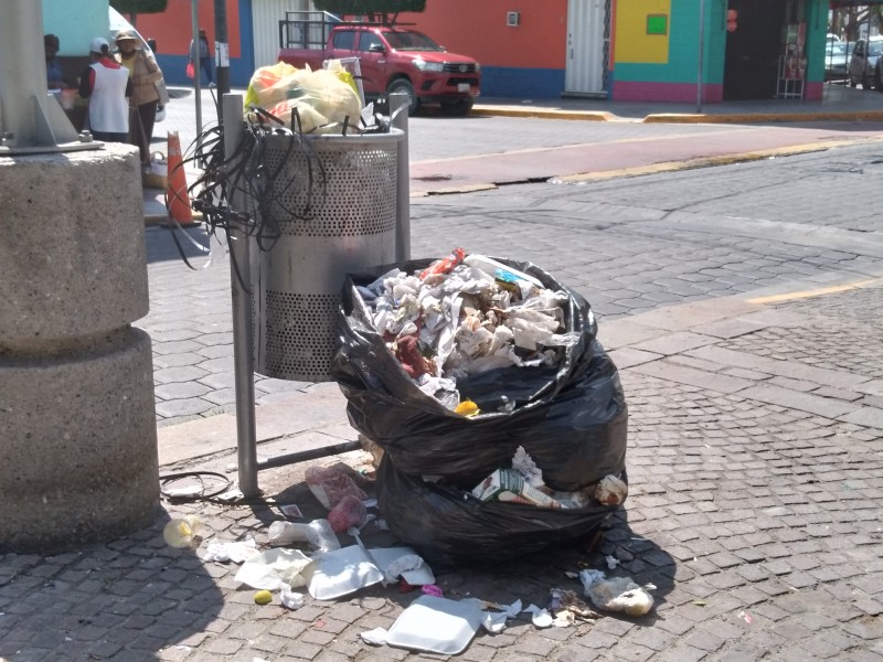 Acumulación de basura en Paseo Hidalgo da mala imagen