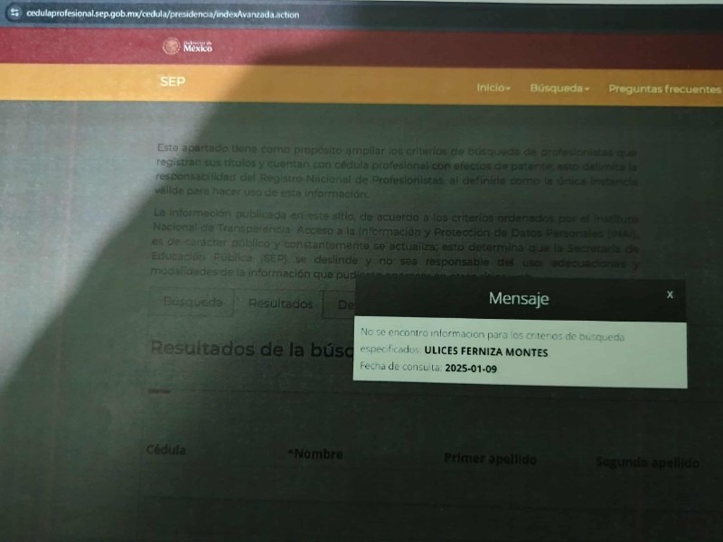 Acusan a director de la UPN de ejercer sin título ni cédula