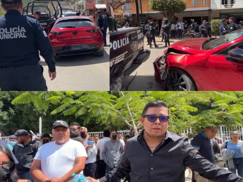 Acusan abuso policial contra transportista en San Antonio de la Cal