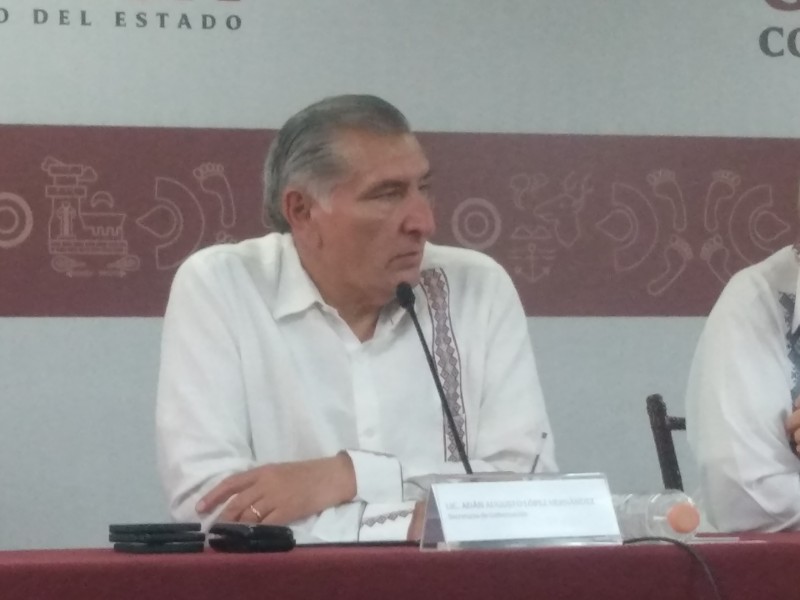 Adán Augusto comenta sobre acusaciones en su contra