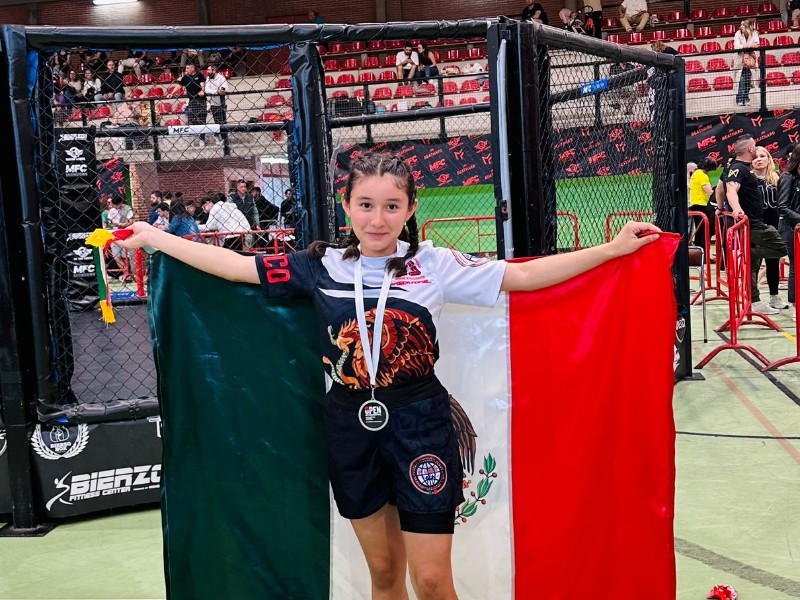 Adolescente salmantina viajará a Italia para representar a México en mundial MMA