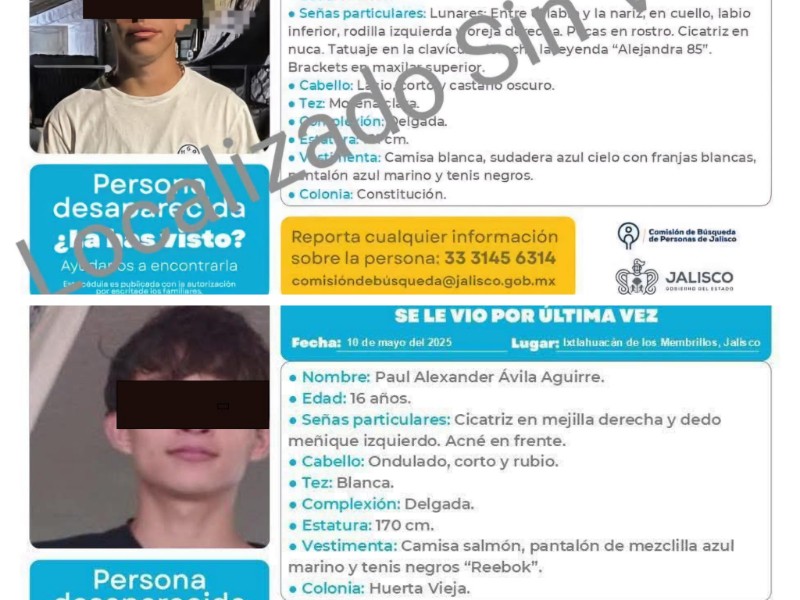 Adolescentes desaparecidos en Jalisco fueron encontrados sin vida en Sinaloa