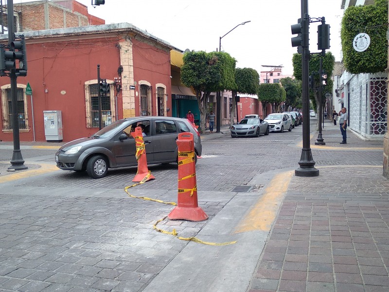 Adoquín de Zona Centro se afecta constantemente.