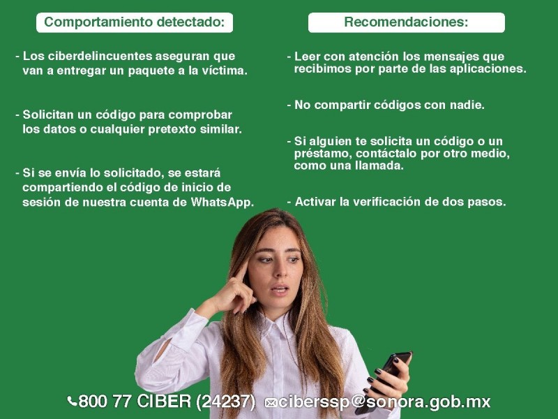 Advierte UC por modalidad de robo de cuentas en WhatsApp