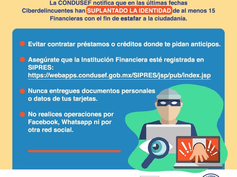 Advierte Unidad Cibernética a ciudadanos sobre estafas