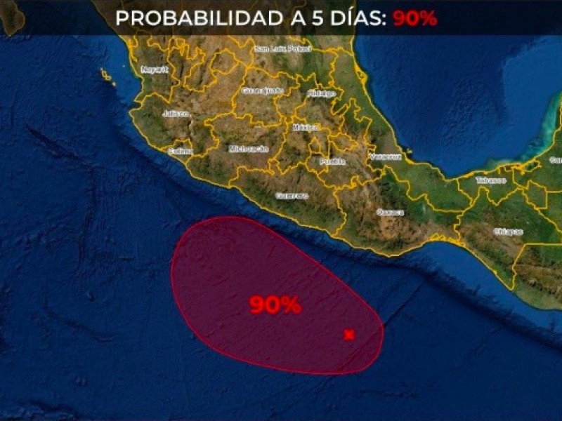 Advierten por baja presión cerca de las costas de Oaxaca