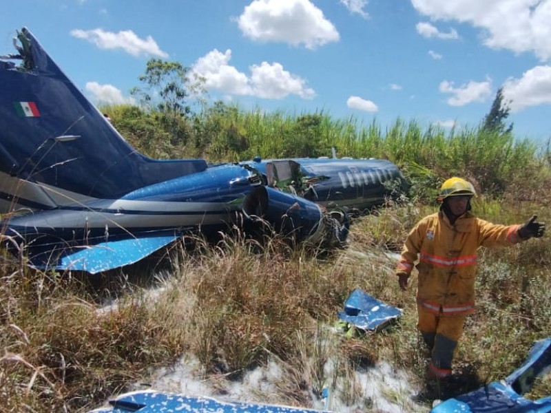 Aeronave sufre accidente en El Lencero