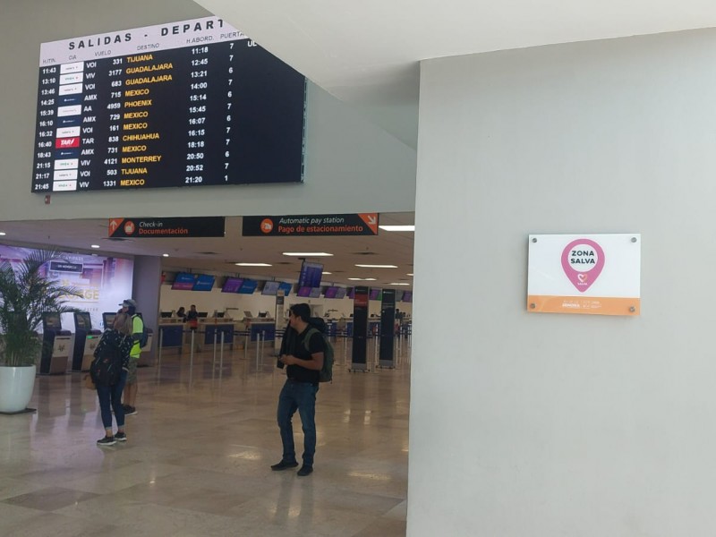 El Aeropuerto de Hermosillo se convirtió en la Zona Salva