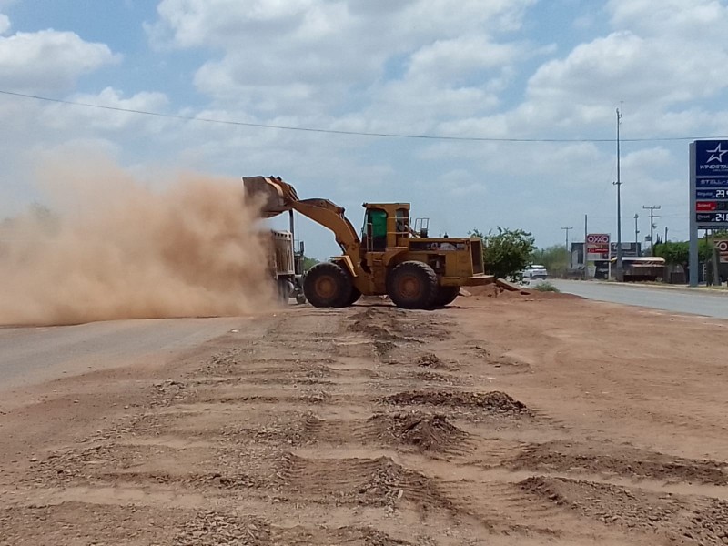 Afecta economía de Vicam reparación de carretera