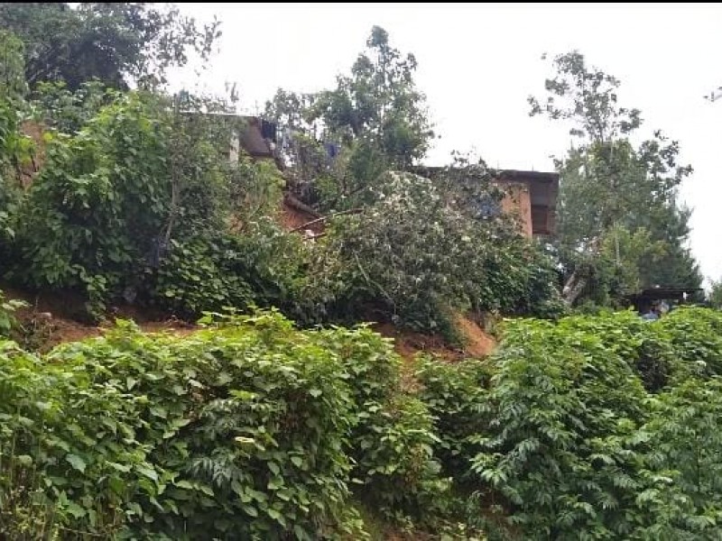 Afectaciones en casas deja lluvias en comunidad de Ajalpan