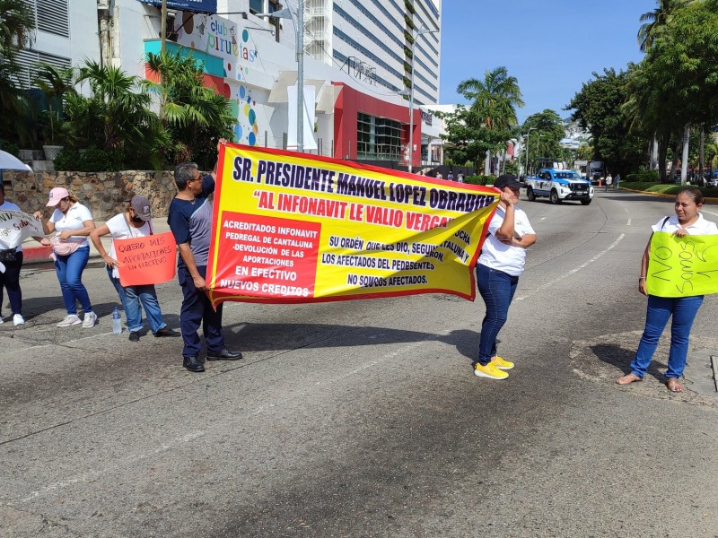 Afectados de Cantaluna protestan a dos años del sismo