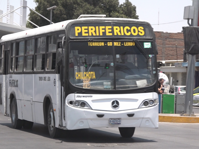 Aforo en camiones aumenta, pero medidas se mantienen en Torreón