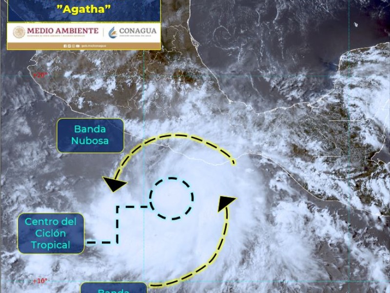 Ághata se intensifica a huracán categoría 2