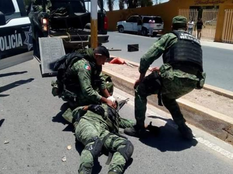 Agreden a policías y militares en Villa García