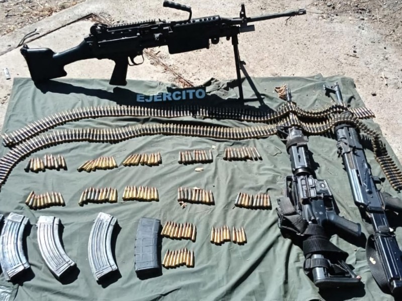 Militar herido en Imala tras ataque; aseguran armas y cartuchos
