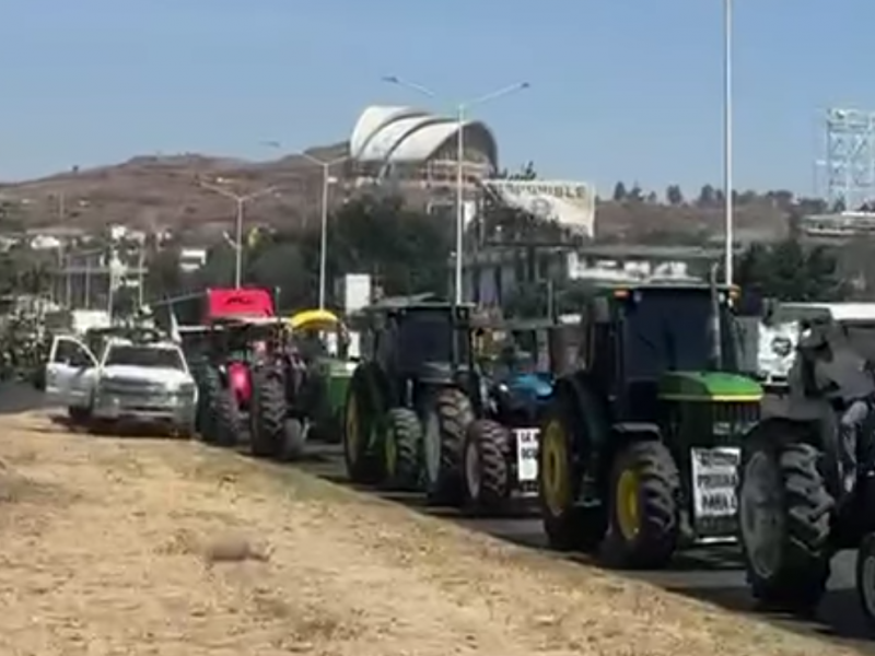 Agricultores de maíz protestaron en la ciudad