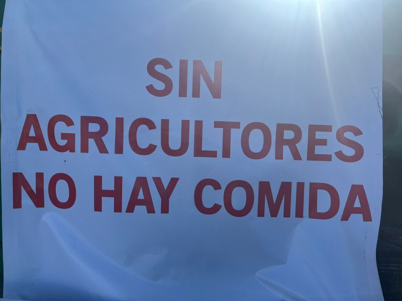 Agricultores señalan permanecer de 5 a 10 días con bloqueos carreteros
