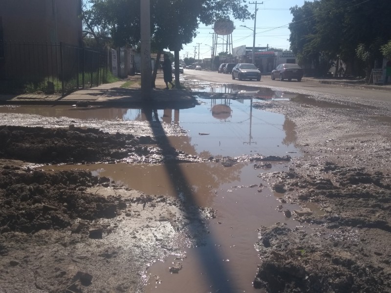 Aguas negras afectan la Primero de Mayo