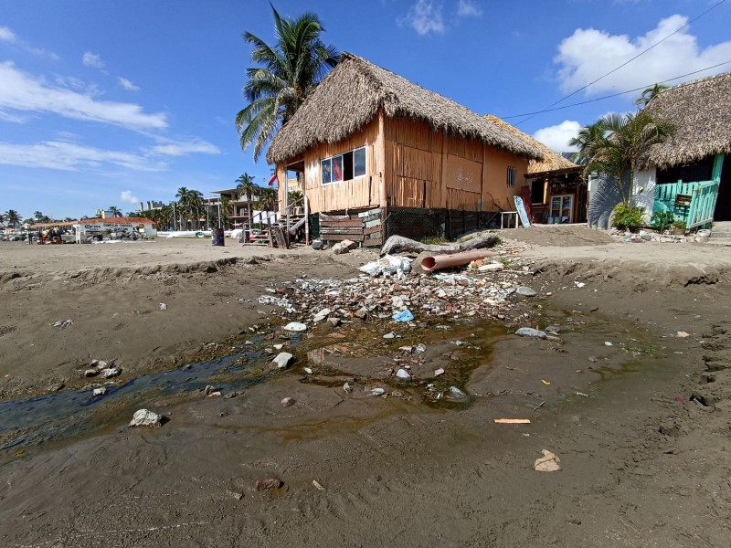 Aguas pluviales y escombro mala imagen a Villa del Mar