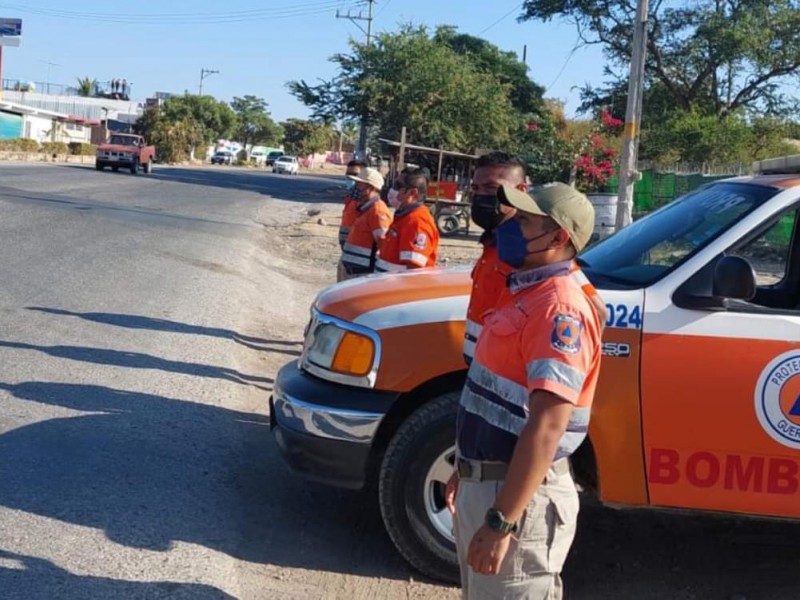 Ahogados, incendios y colisiones principales atenciones de PC en Guerrero