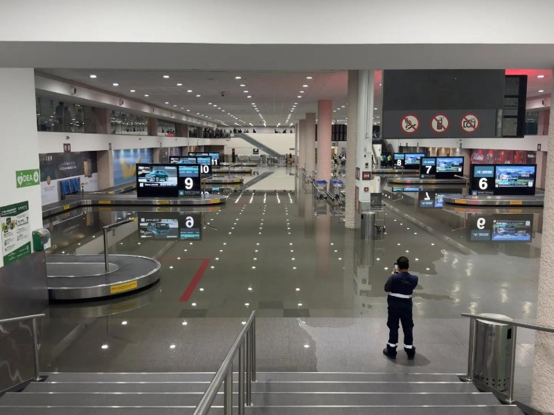 AICM reanuda operaciones tras suspensión por fuertes lluvias