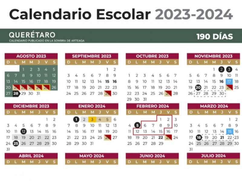 Ajustan calendario escolar 2023-2024