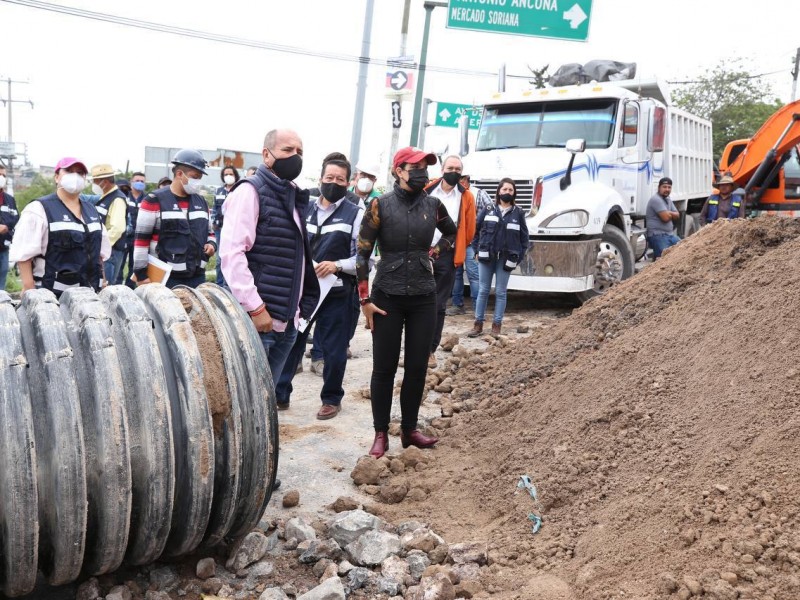 Al 95% el nuevo dren pluvial