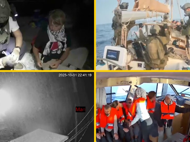 Al menos 450 detenidos en abordaje israelí a Flotilla Sumud