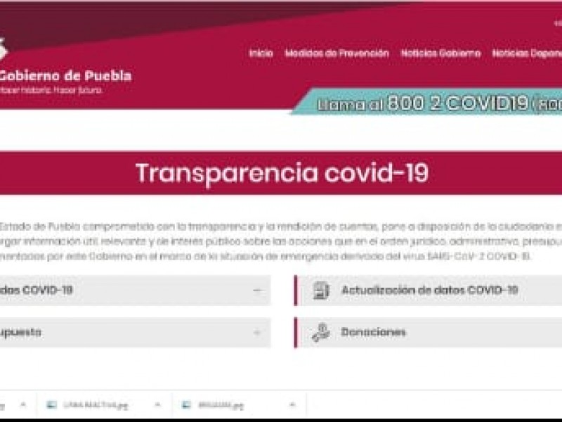 Al portal de transparencia COVID le faltan datos económicos
