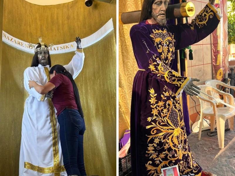Al taller varias imágenes religiosas nayaritas por daños y mal mantenimiento