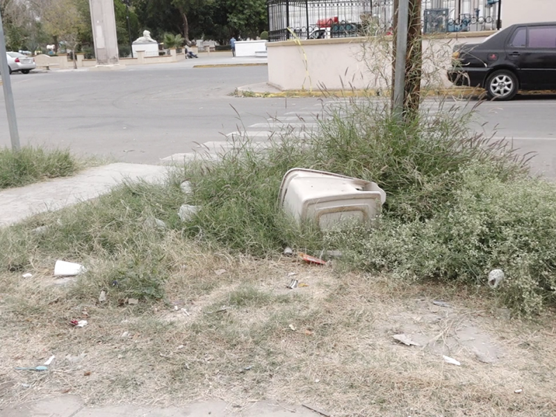 Alameda Zaragoza, espacio de esparcimiento, entretenimiento y basura