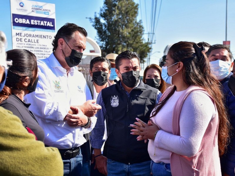 Alcalde de Corregidora acompaña al gobernador a recorrido de obras