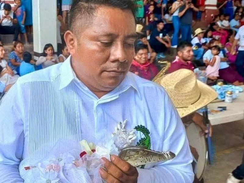 Alcalde de Huamelula se casa con lagarta en ritual ancestral 2025