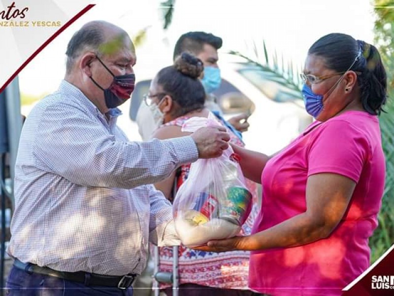 Alcalde de SLRC, aprovecha pandemia para promocionarse